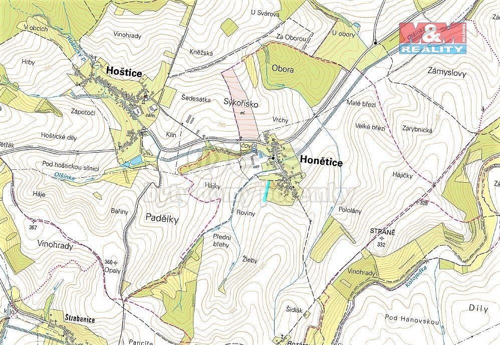 Prodej zemědělský pozemek - Honětice, okres Kroměříž, Zlínský kraj - 2