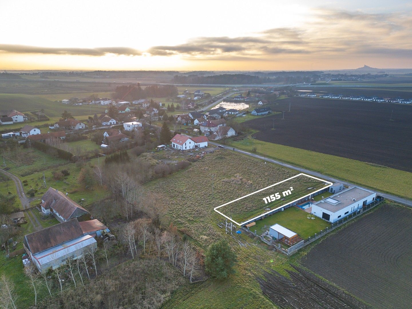 Prodej pozemek pro bydlení - Drahošská, Dolní Ředice, 1 155 m²