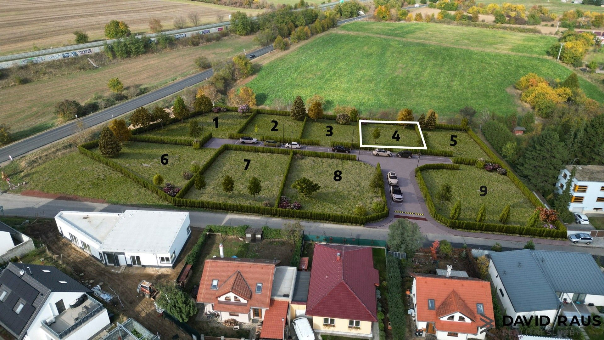 Pozemky pro bydlení, Štefánikova, Rajhrad, 577 m²