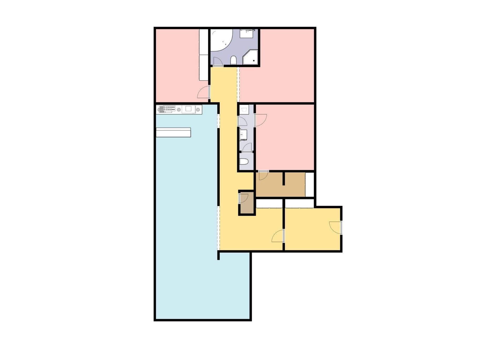 Pronájem byt 4+kk - Dukelských hrdinů, Praha, 170 m²