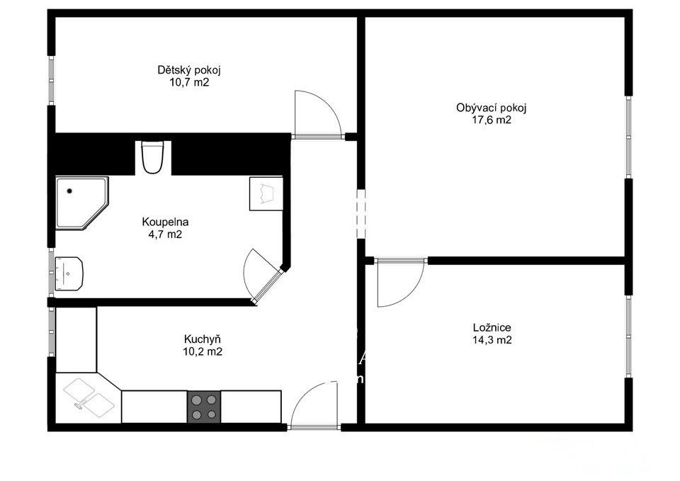 3+1, Sezemická, Pardubice Bílé Předměstí, 58 m² - 2