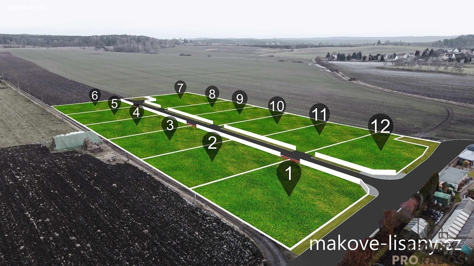 Pozemek pro bydlení · 1 002 m² · Lišany - 4