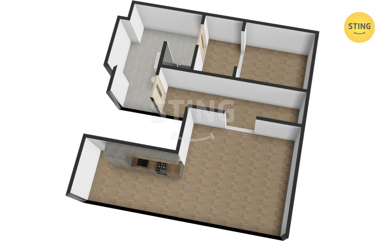 Byt 2+kk · 44 m² · Nádražní, Žďár nad Sázavou - 3