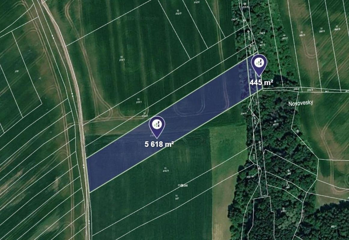 Louky, Chvalčov, 9 197 m²
