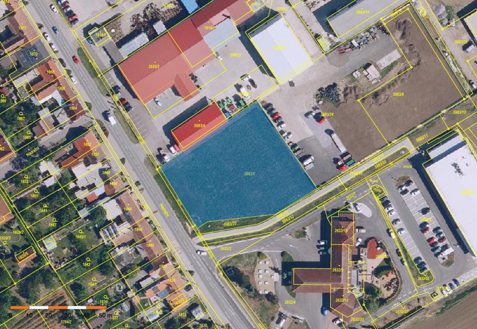 Komerční pozemky, Nádražní, Miroslav