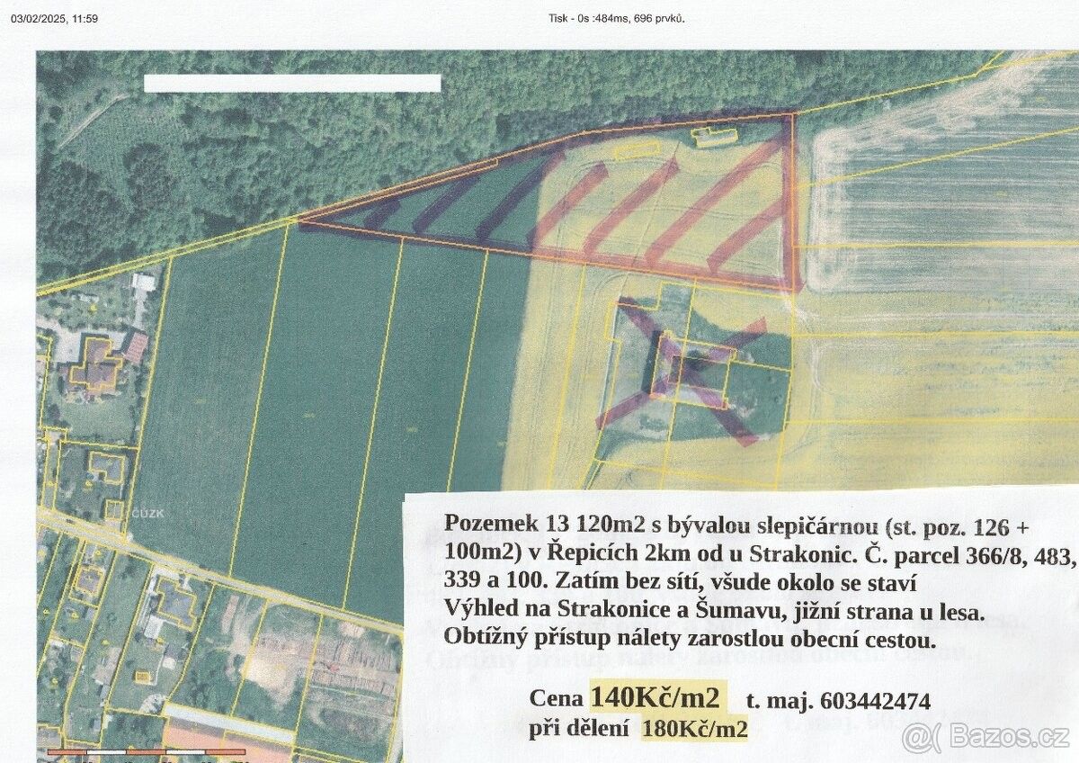 Prodej pozemek pro bydlení - Strakonice, 386 01