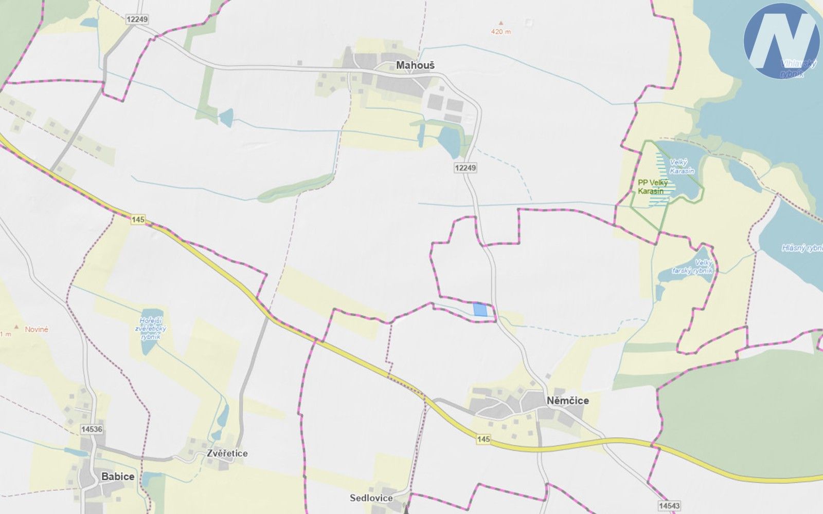 Prodej louka - Mahouš, 4 m²