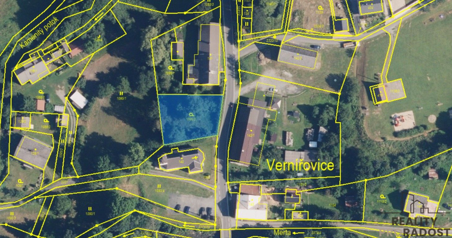 Pozemky pro bydlení, Vernířovice, 799 m²