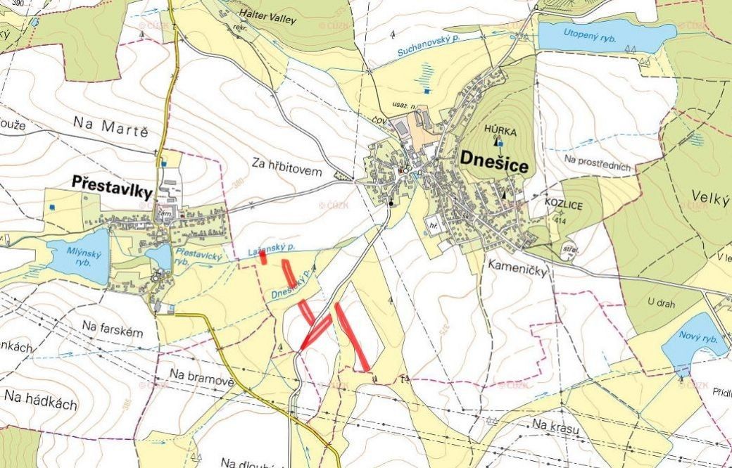 Prodej zemědělský pozemek - Dnešice