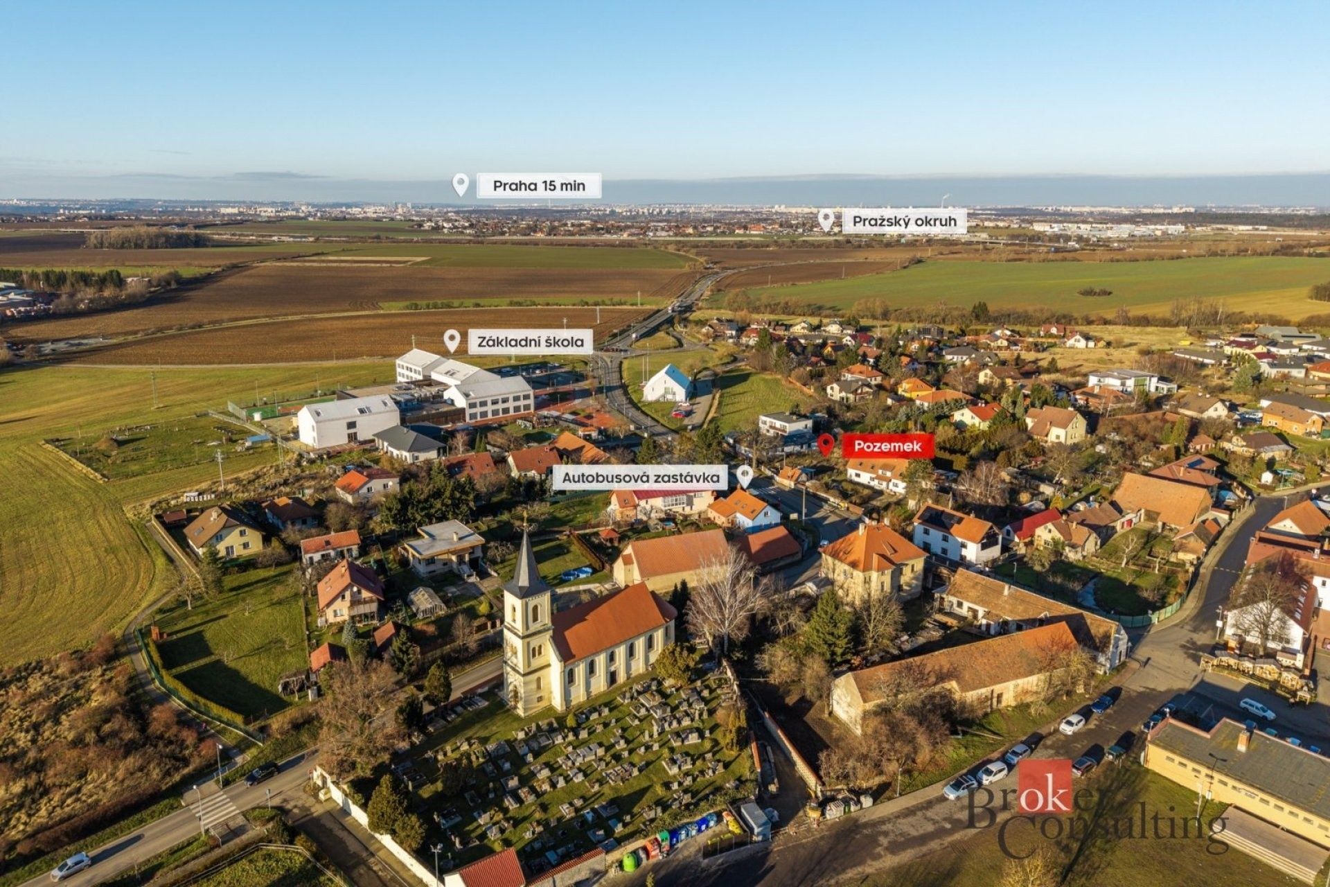 Prodej pozemek pro bydlení - Pražská, Psáry, 1 402 m² - 2