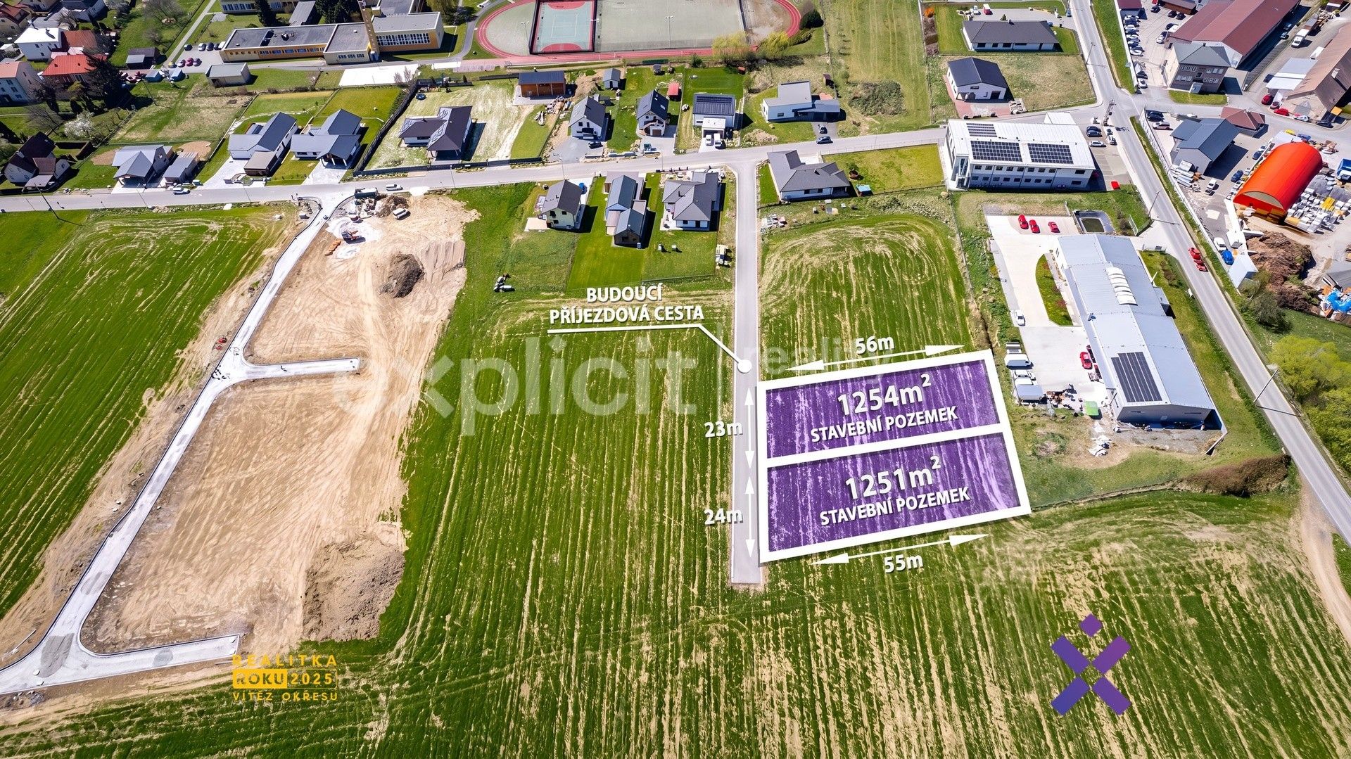 Pozemky pro bydlení, Zubří, 2 505 m² - 1