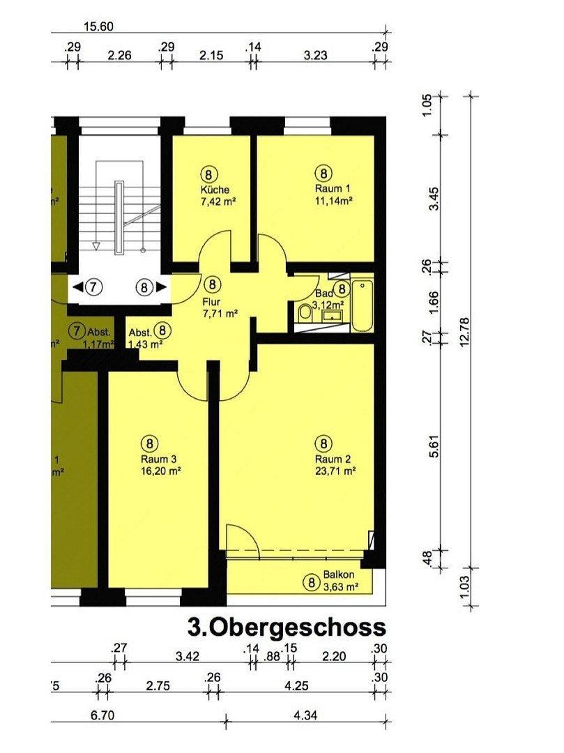 3+1, Hamburg Hohenfelde Hamburg 22087, 72 m² - 2