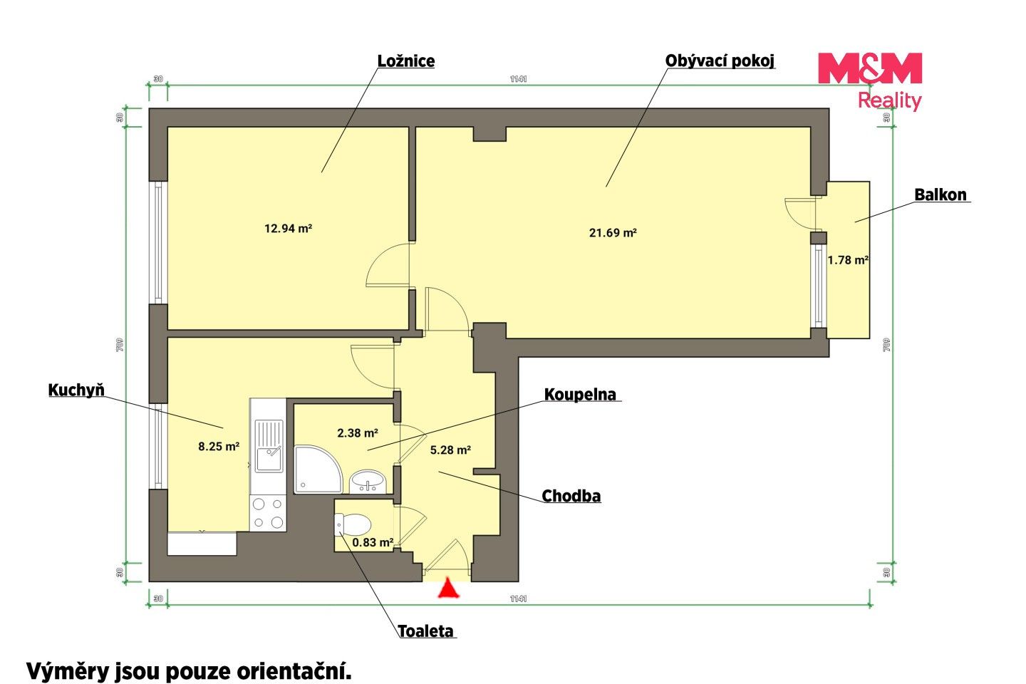 Prodej byt 2+1 - náměstí SNP, Kynšperk nad Ohří, 51 m² - 5