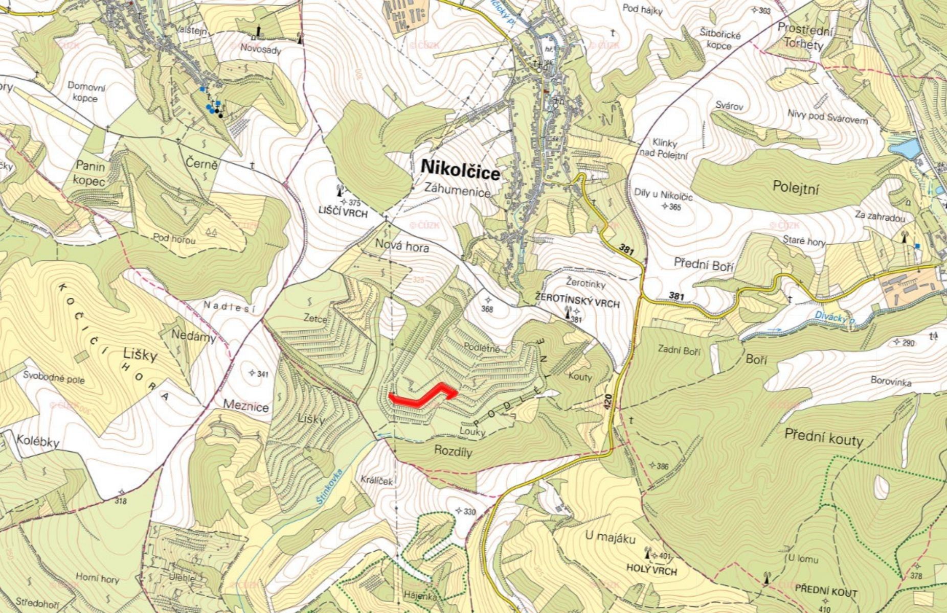 Prodej pozemek - Nikolčice