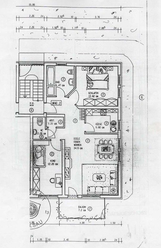 3+kk, , Bádensko-Württembersko, 79 m² - 1