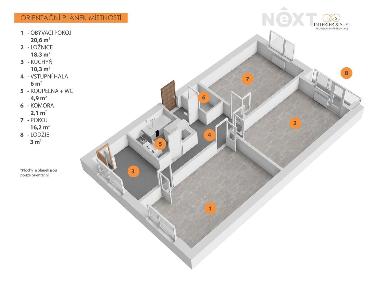 3+1, Spořilovská 996, Jilemnice, 80 m² - 2