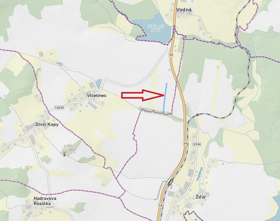 Zemědělský pozemek · Vlčetínec, okres Jindřichův Hradec, Jihočeský kraj - 3