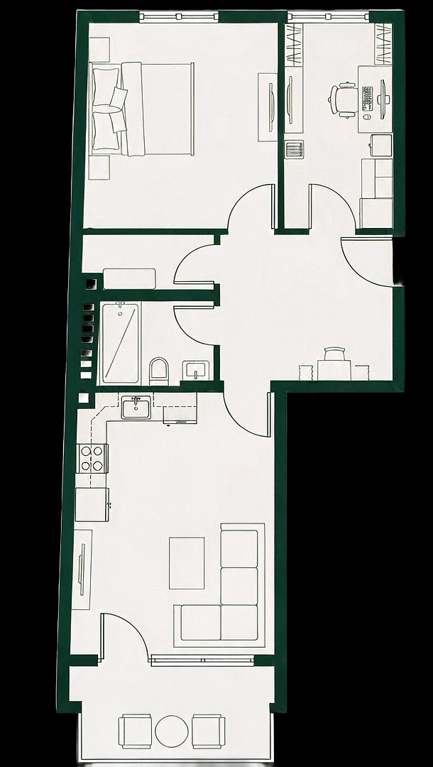 3+1, Juliusstraße 13 Braunschweig Braunschweig Niedersachsen 38118, 61 m² - 2