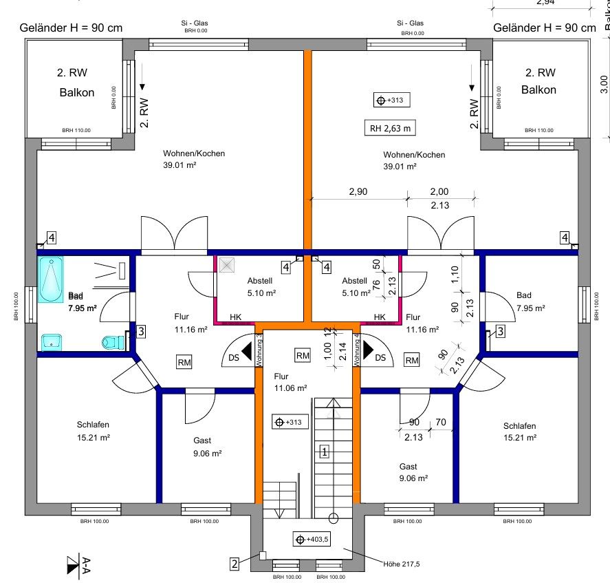 3+1, An den Klosteräckern 2, , Braniborsko, 92 m² - 1