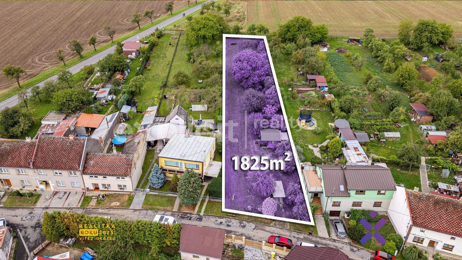Pozemek pro bydlení, 1 825 m²