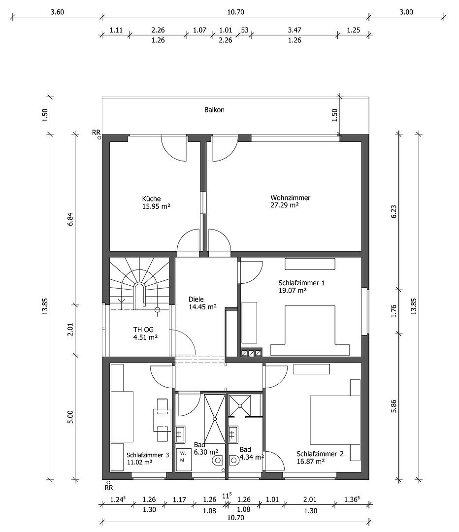 4+1, , Porýní-Falc, 120 m² - 2