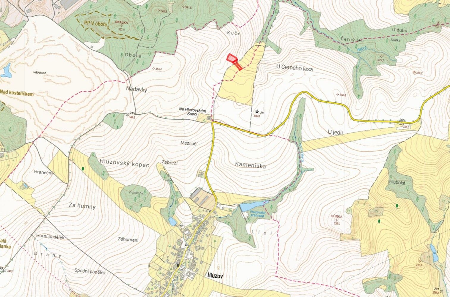 Zemědělské pozemky, Černotín - Hluzov, okres Přerov, Olomoucký kraj - 2