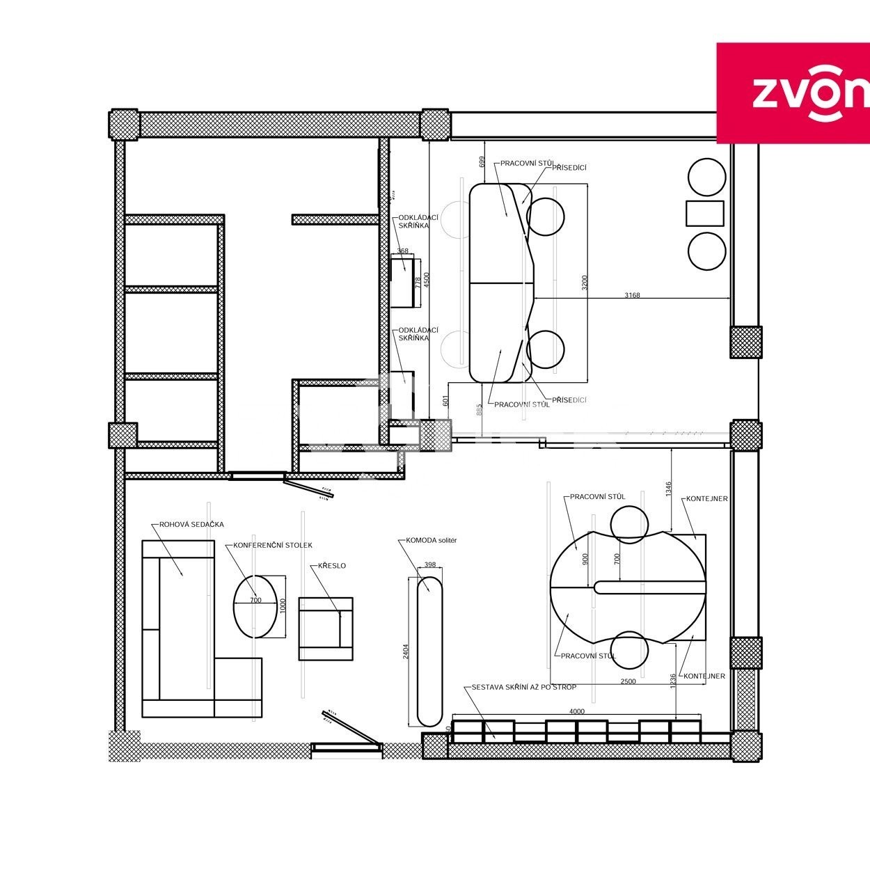 Pronájem kancelář - Otrokovice, 100 m² - 5