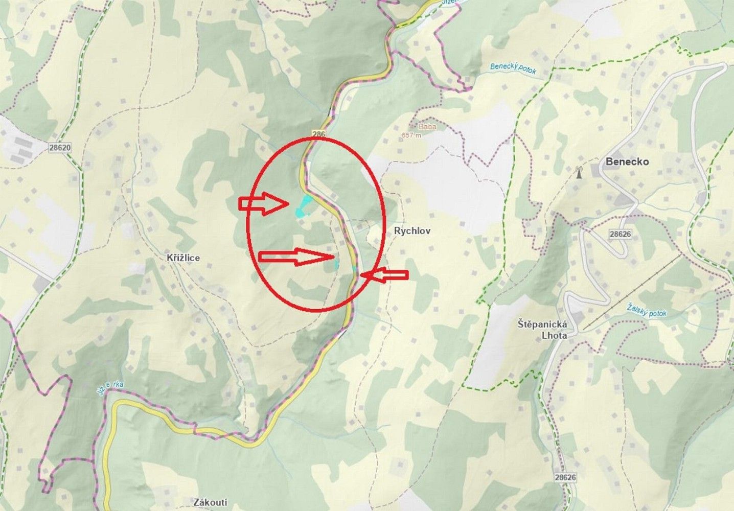 Pozemek · Vítkovice - Dražeň, okres Semily, Liberecký kraj - 3