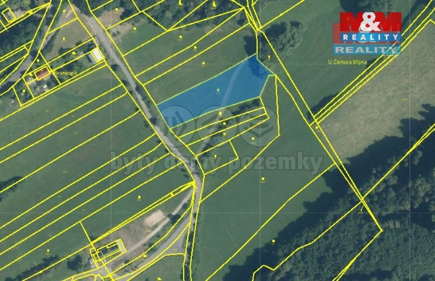 Prodej pozemek pro bydlení - Bernartice nad Odrou, 741 01