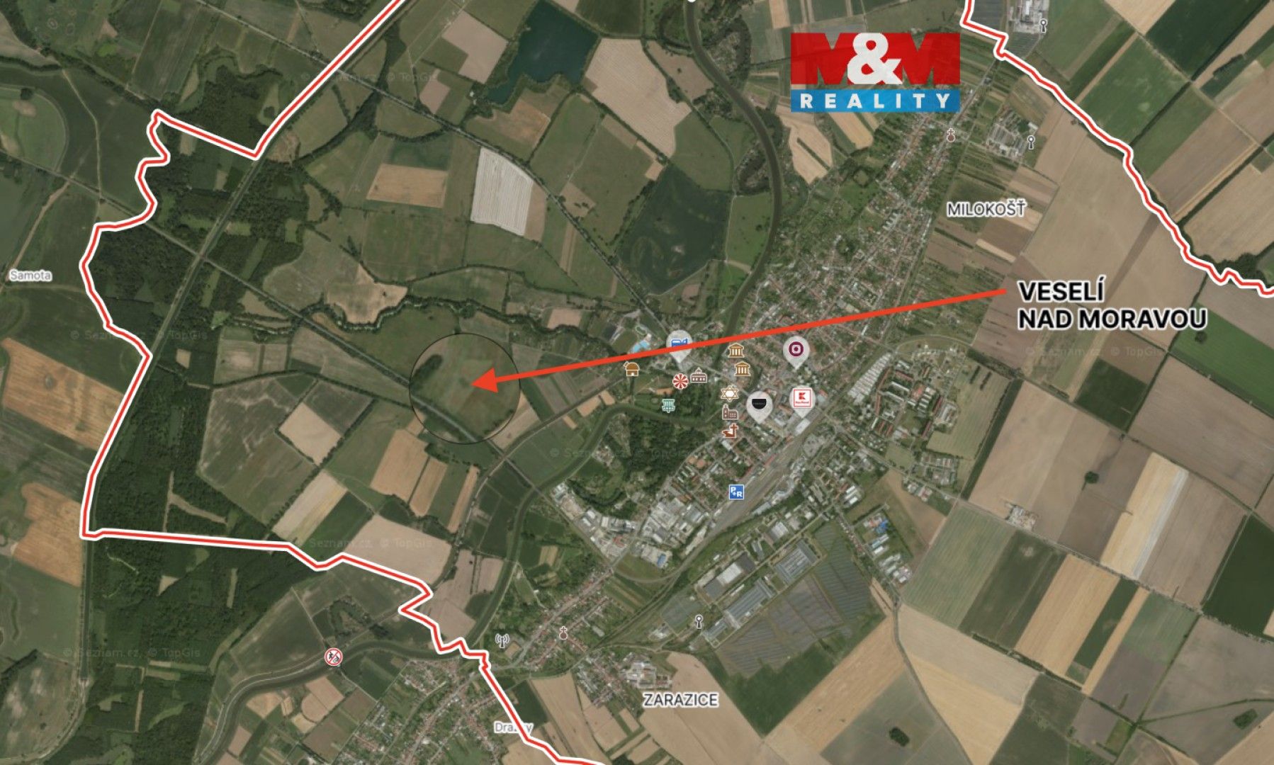 Zemědělské pozemky, Veselí nad Moravou