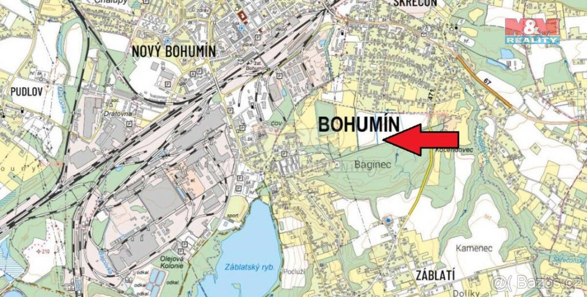 Prodej pozemek - Bohumín, 735 52, 1 113 m²