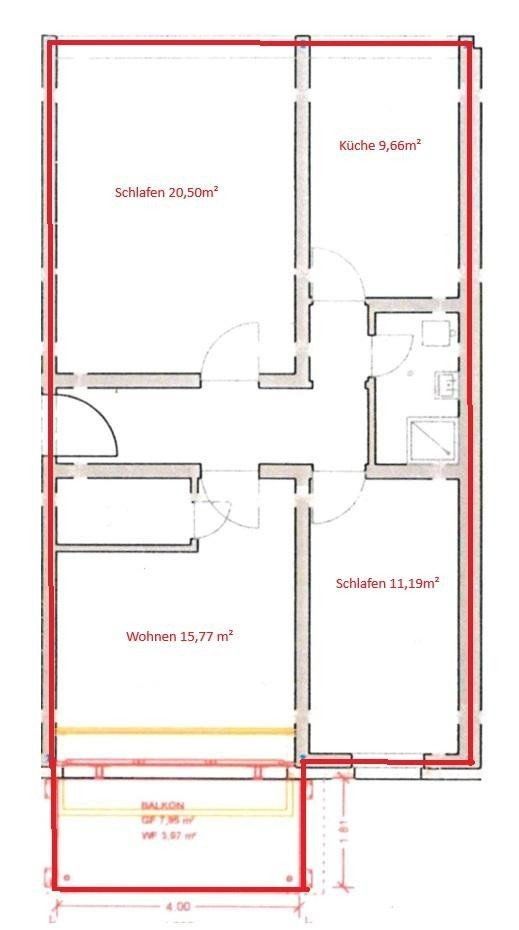 3+1, Markt 4 h, , Šlesvicko-Holštýnsko, 75 m² - 2