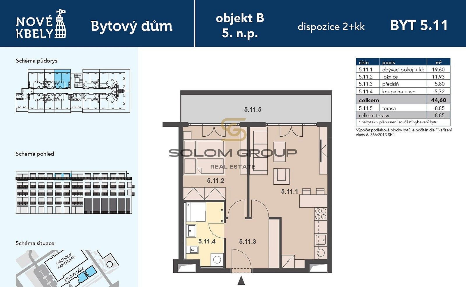Byt 2+kk · 45 m² · Praha - Kbely, Hlavní město Praha - 4