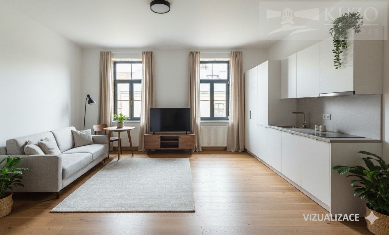 1+kk, Rudolfovská tř., České Budějovice, 36 m²