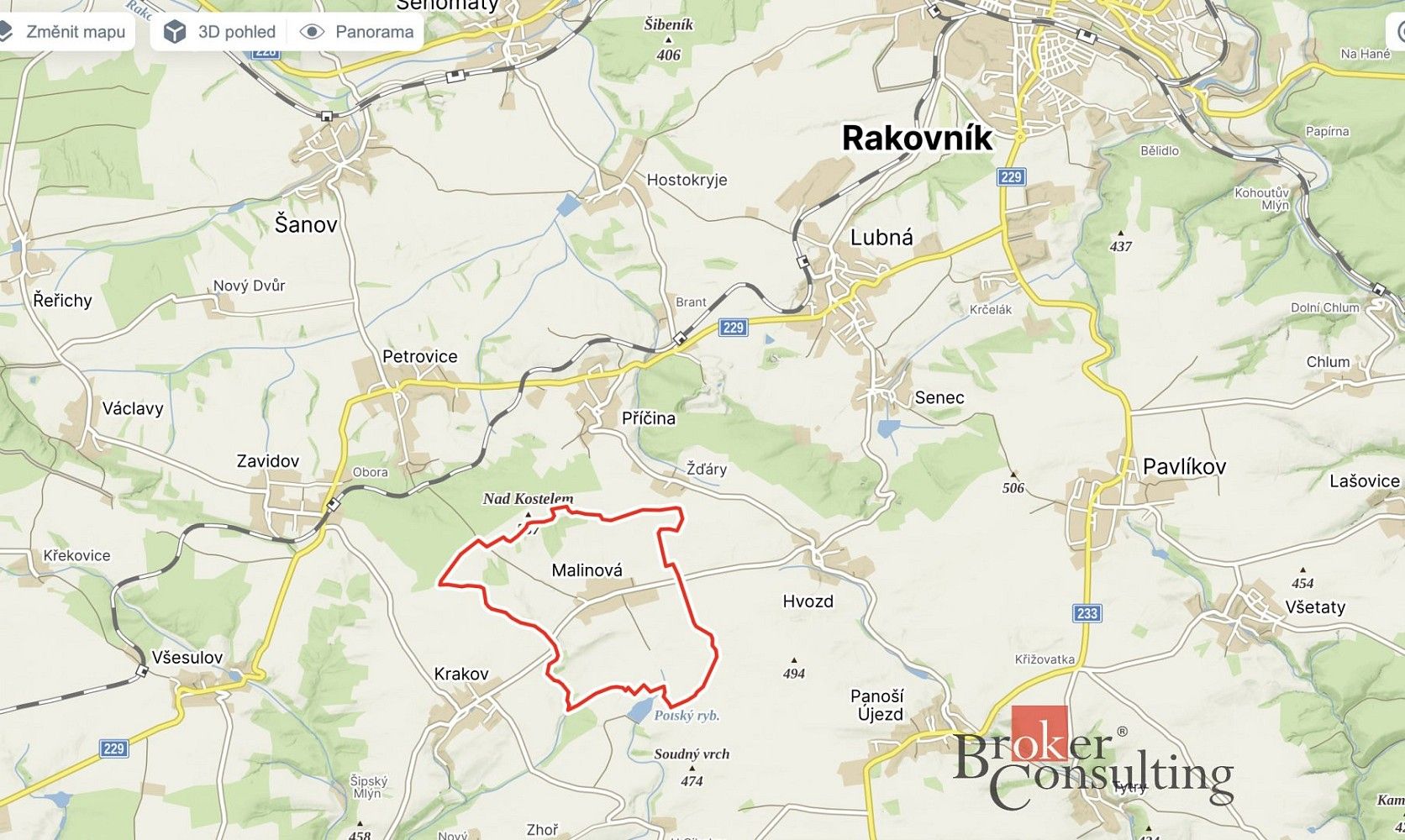 Pozemek pro bydlení · Malinová, okres Rakovník - 3