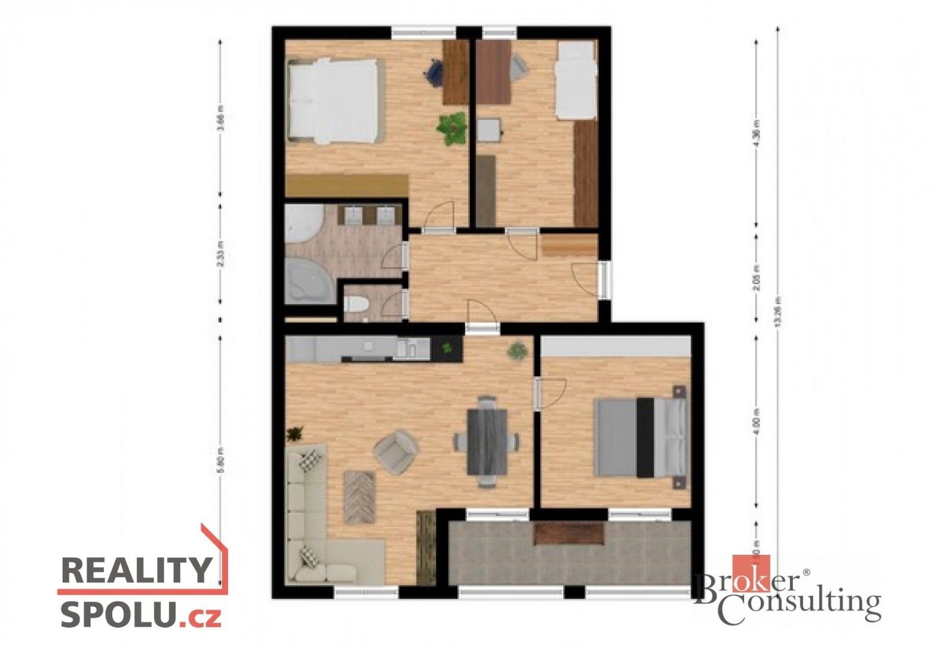 Prodej byt 4+kk - Břasy, 98 m²