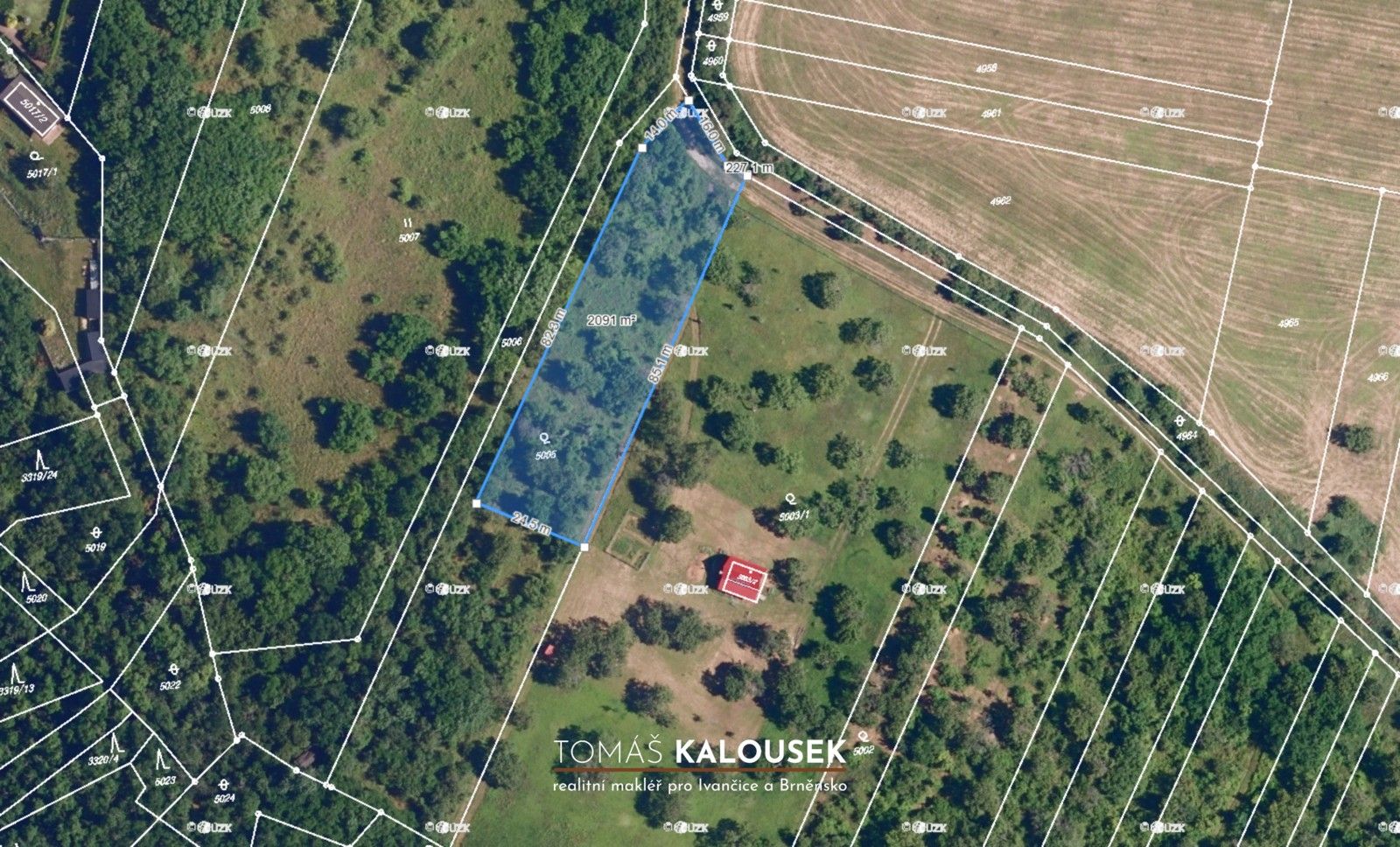 Pozemek · 2 107 m² · Dolní Kounice - 4