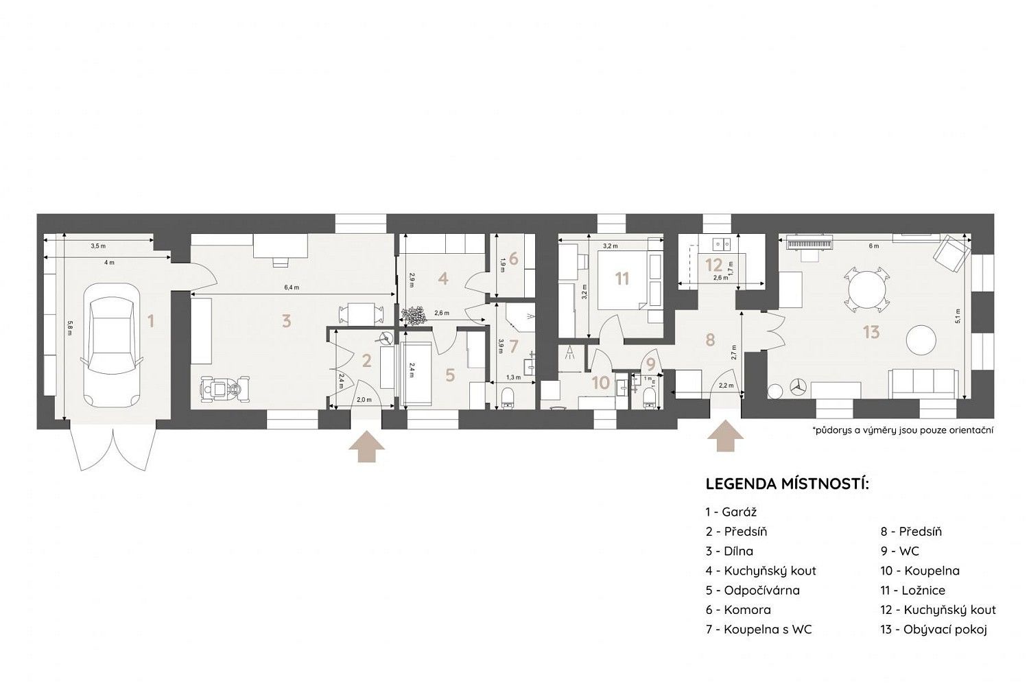 Rodinný dům · 233 m² · K Lensedlům, Ondřejov - Turkovice, okres Praha-východ - 4