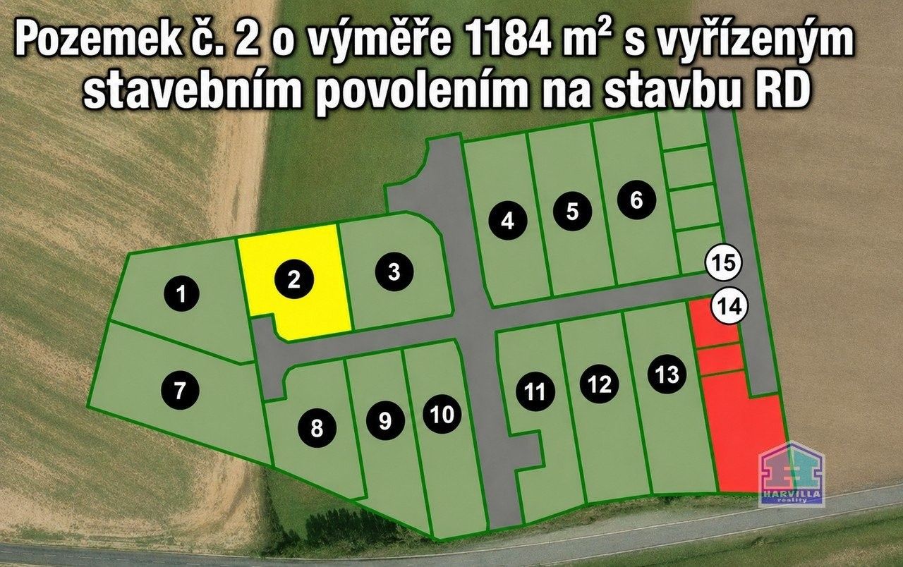Pozemek pro bydlení, 1 184 m²