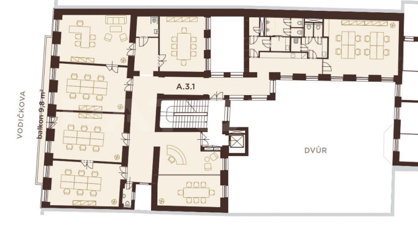 Kancelář · 384 m² · Vodičkova, Praha 1 - Nové Město - 3