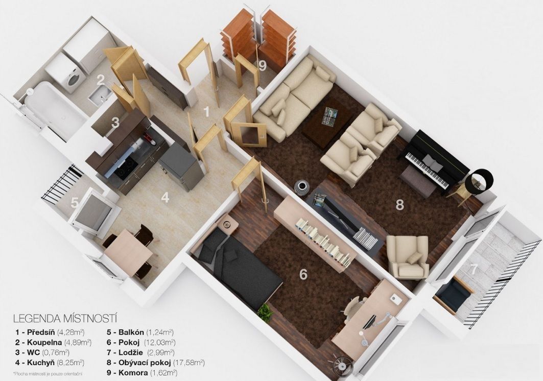 2+1, Slivenecká, Praha, 54 m²