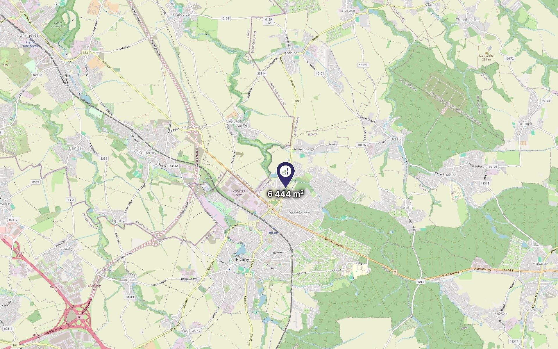 Zemědělský pozemek · 6 444 m² · Říčany - 3