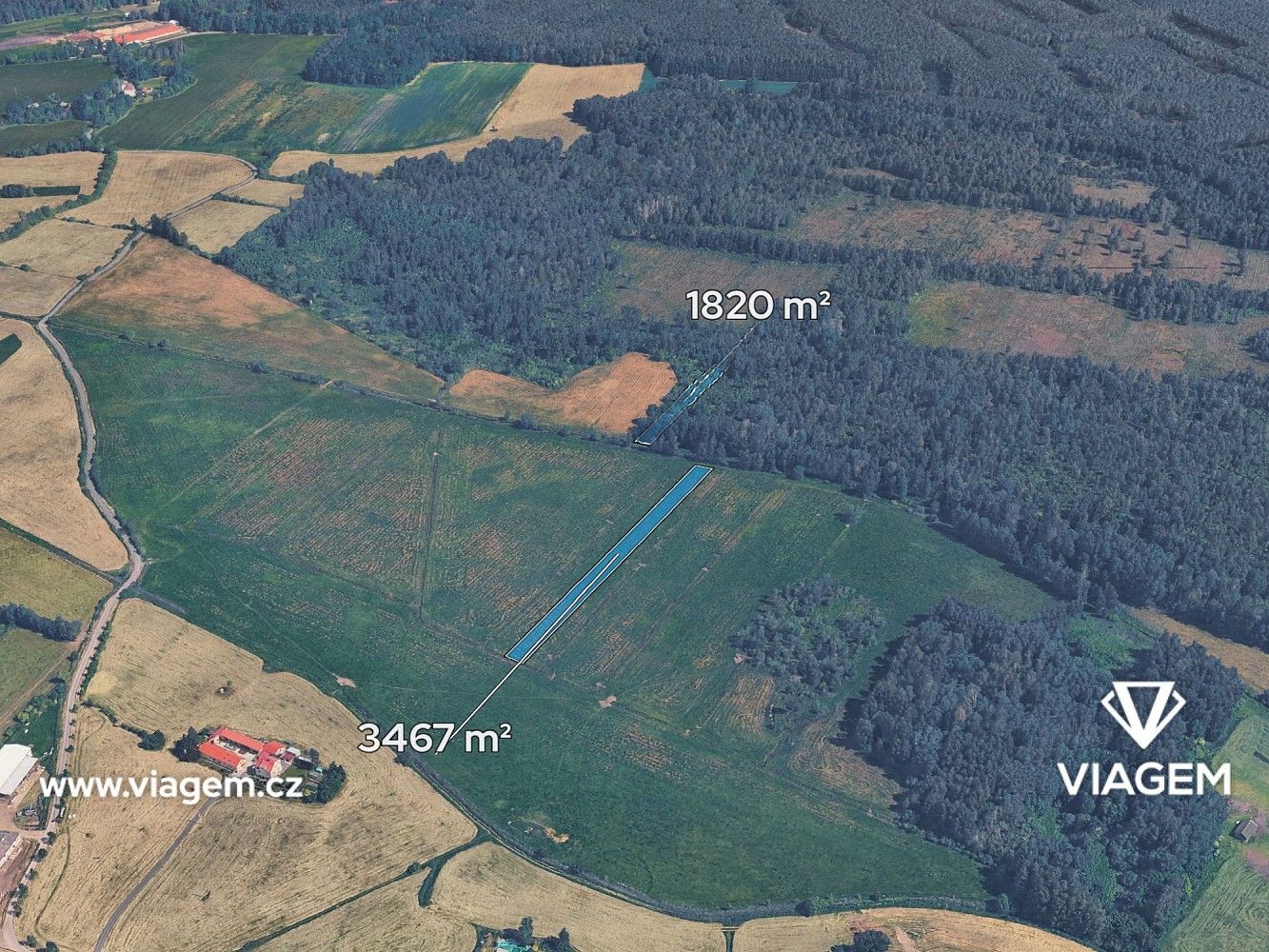 Zemědělské pozemky, Borkovice, okres Tábor, Jihočeský kraj - 1