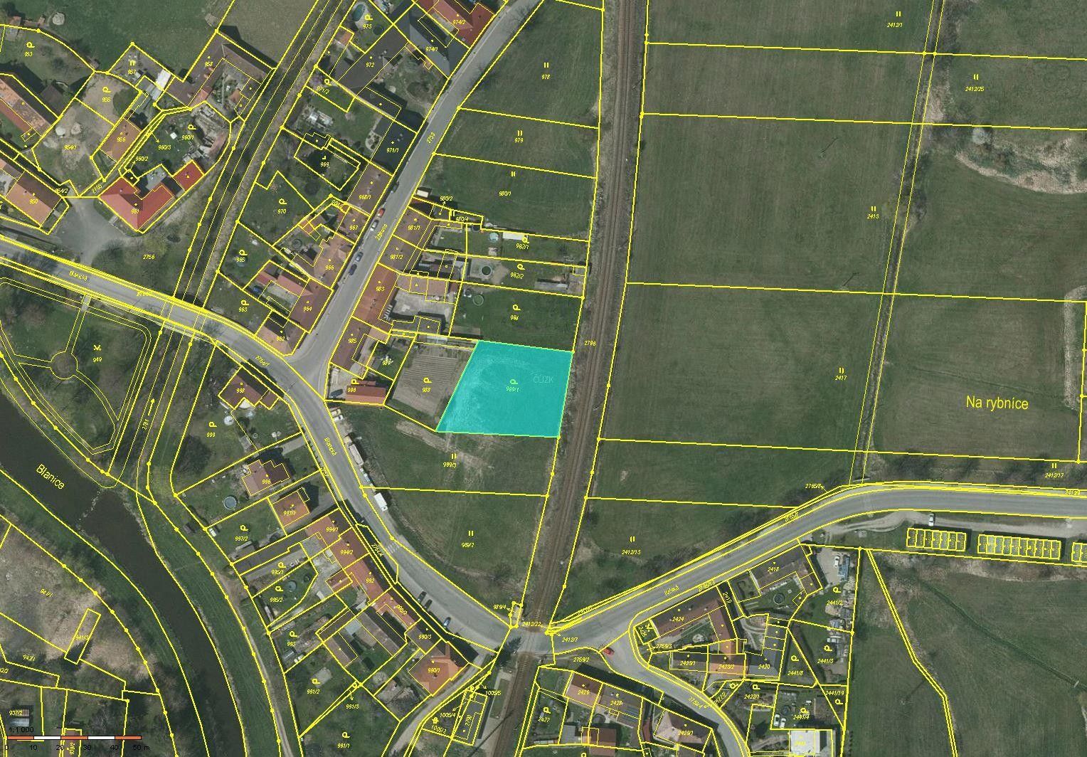 Prodej zahrada - Žižkova, Protivín, 1 355 m²