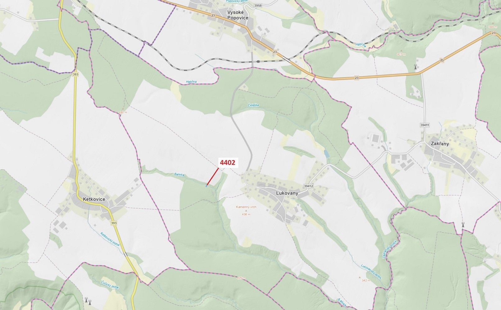 Les, 382 m²