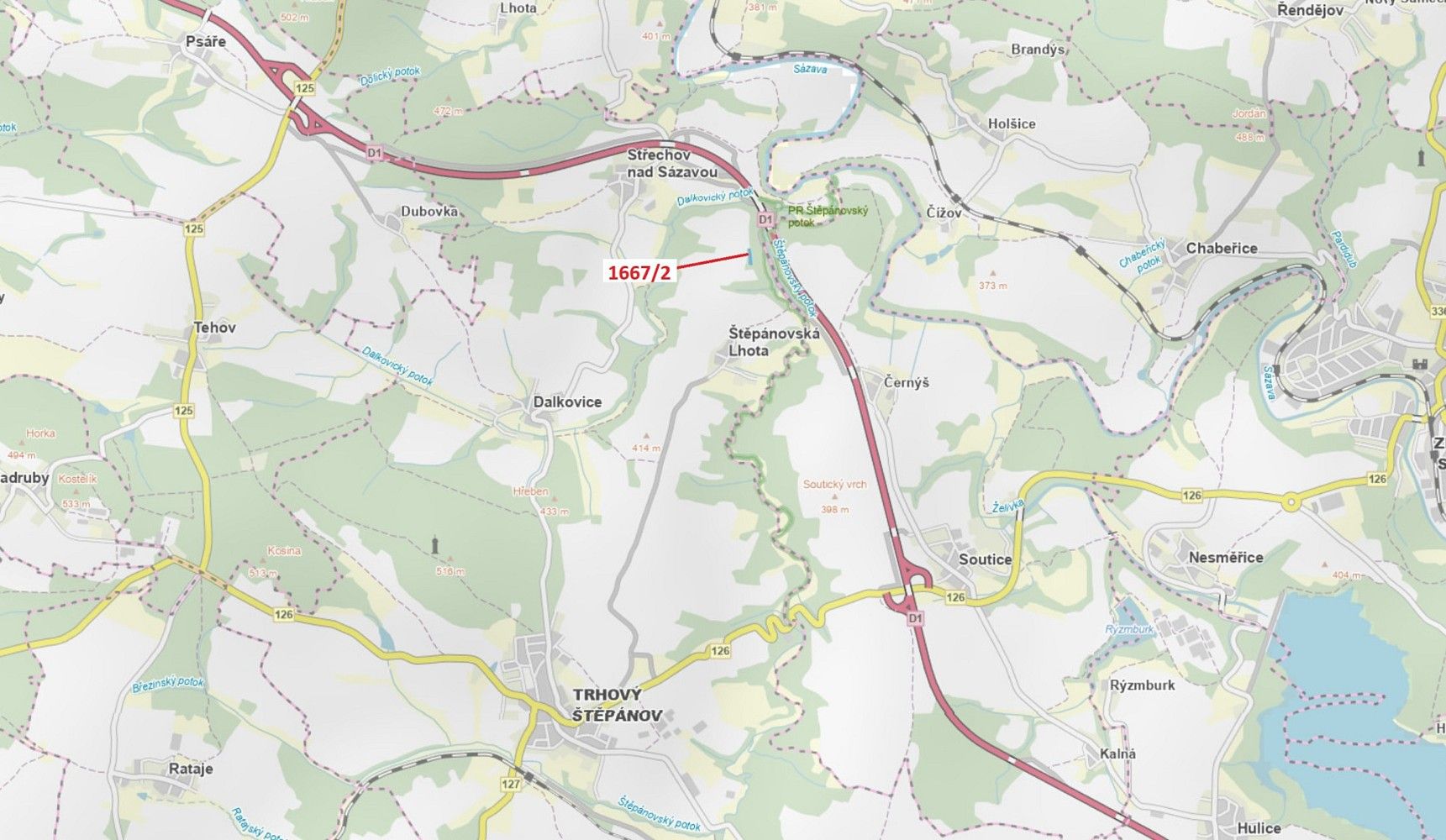 Les, 2 159 m²