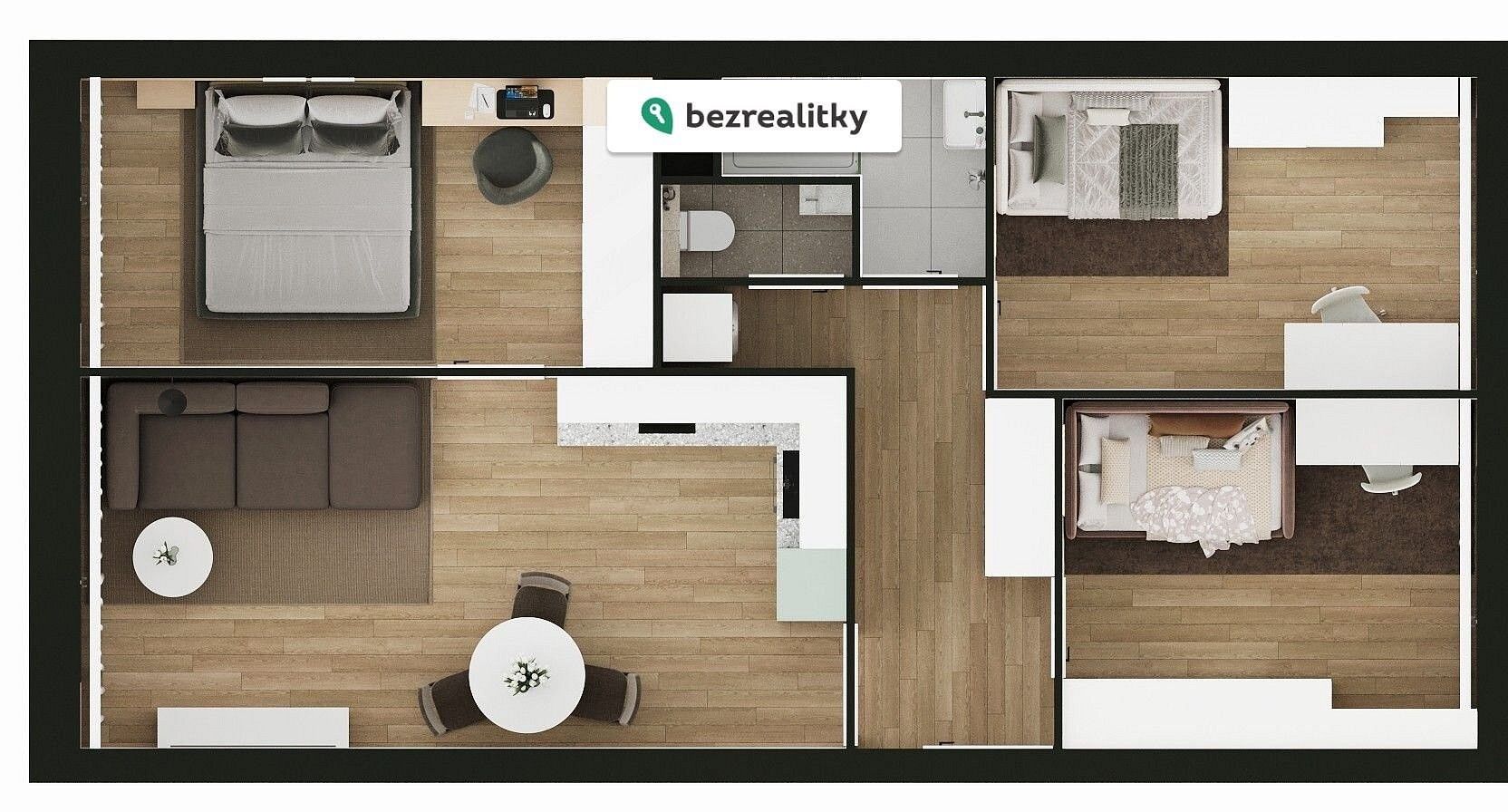 4+kk, Praha - Kobylisy, okres Praha 8, Hlavní město Praha, 71 m² - 2