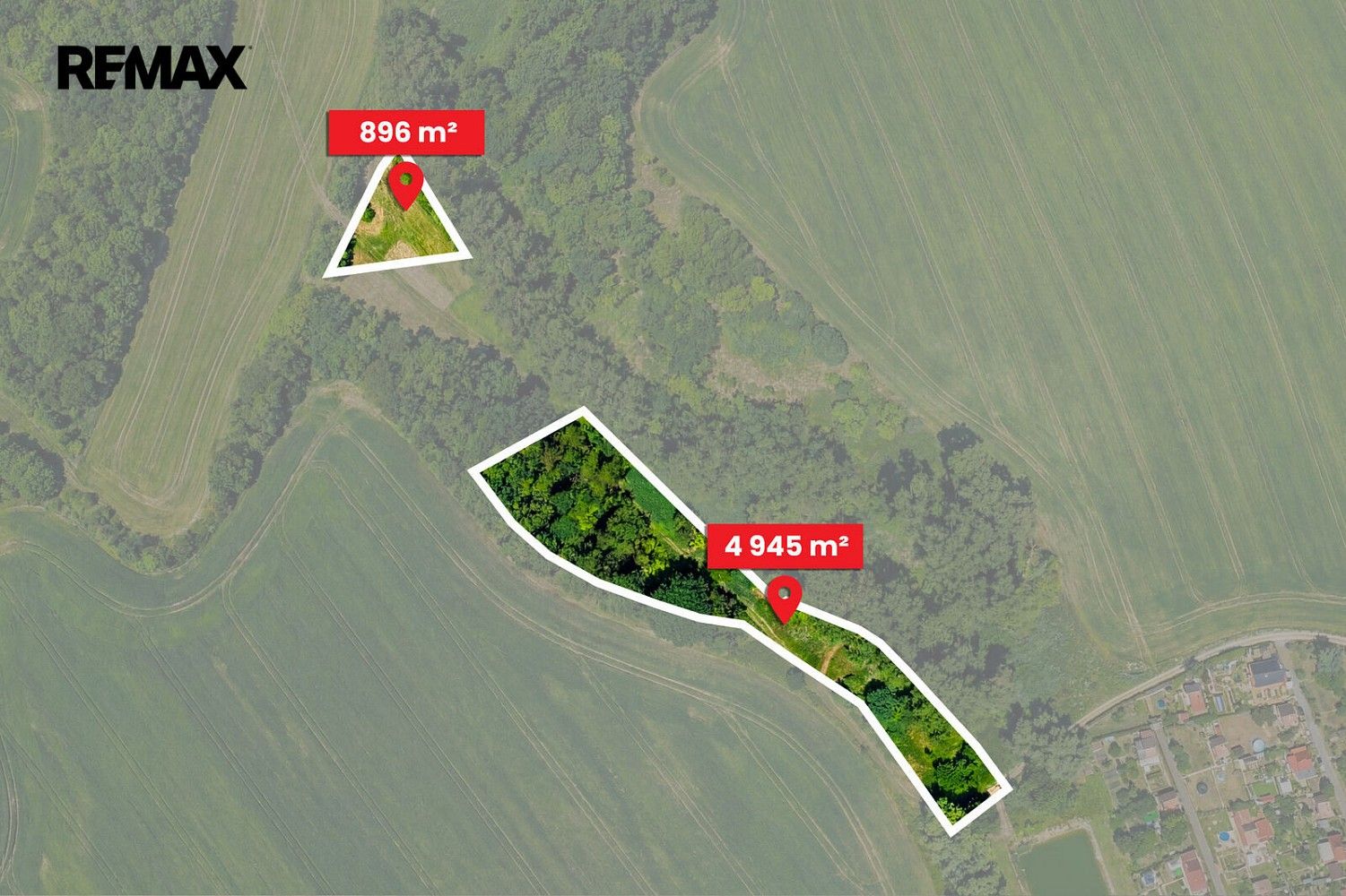 Les, 5 841 m²