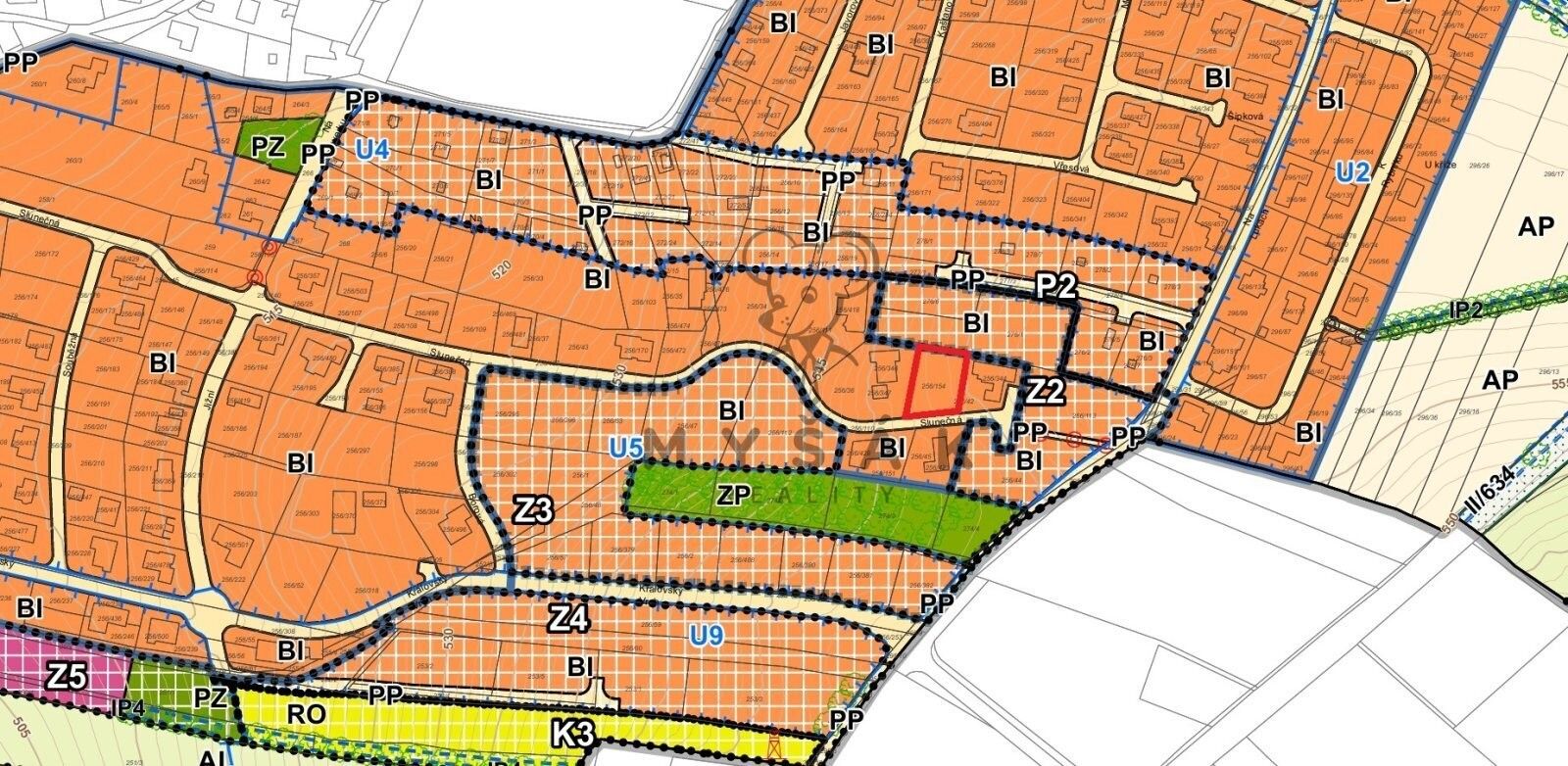 Prodej pozemek pro bydlení - Slunečná, Adamov, 899 m² - 5