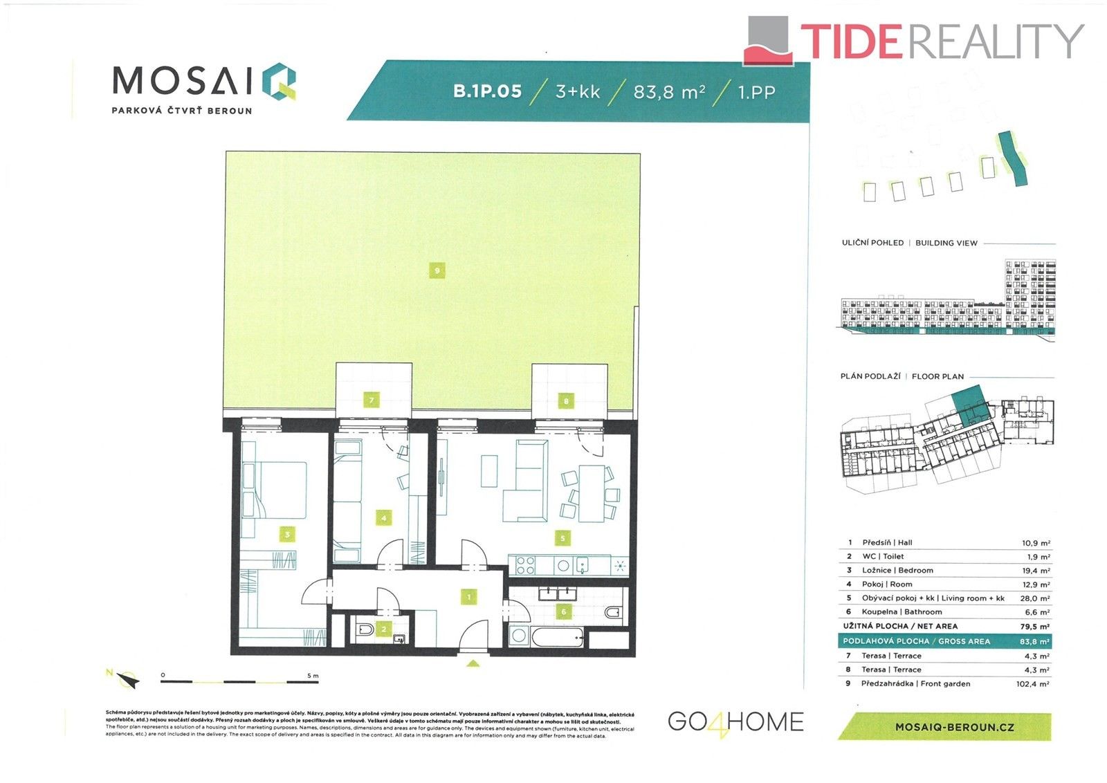 Prodej byt 3+kk - Na Máchovně  , Beroun, 84 m²